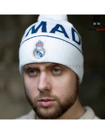 Шапка мужская Gunner, Real Madrid , белая