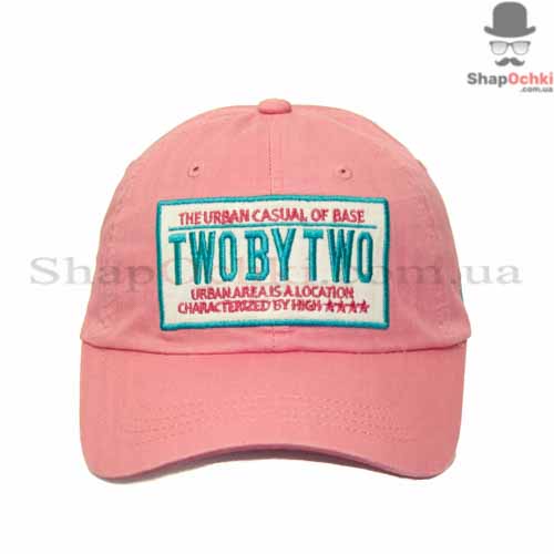 Бейсболка мужская Chunglim,  Two by two,  коралловая