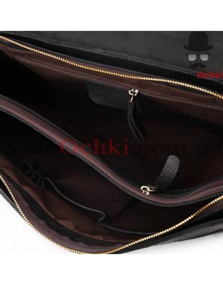 Портфель чоловічий Tiding Bag GA2095A, шкіра, колір чорний