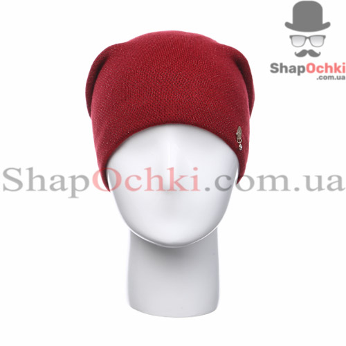 Шапка женская Leks,  Круиз,  красный+лиловый