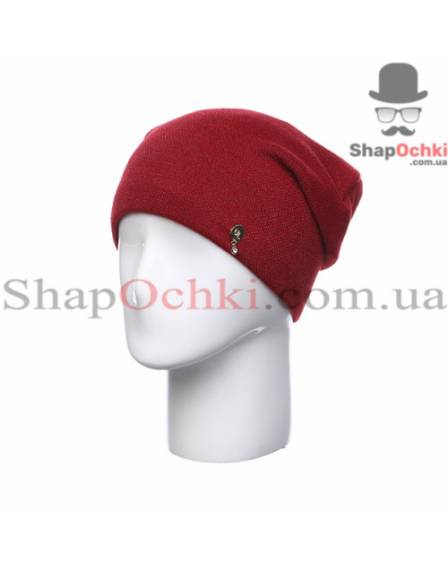 Шапка женская Leks, Круиз, красный+лиловый