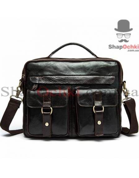 Сумка чоловіча Bexhill BX8001B, шкіра, темно-коричнева