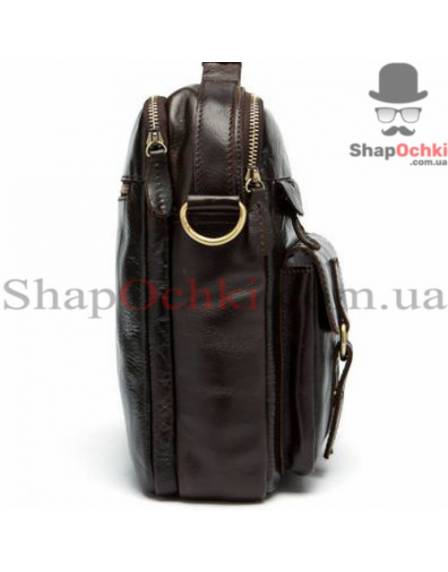 Сумка чоловіча Bexhill BX8001B, шкіра, темно-коричнева