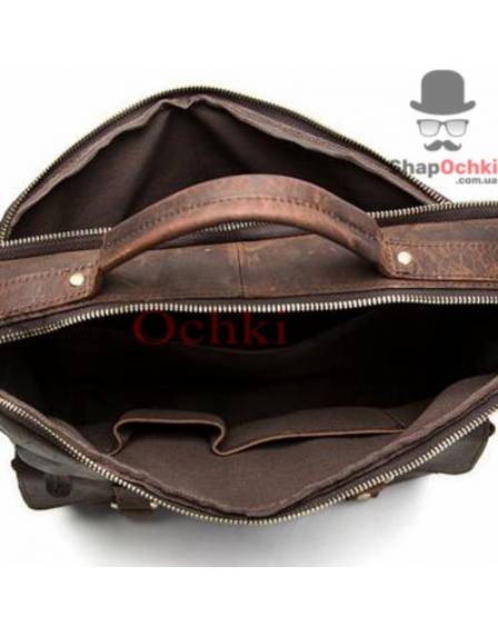 Сумка чоловіча Bexhill BX8001B, шкіра, темно-коричнева