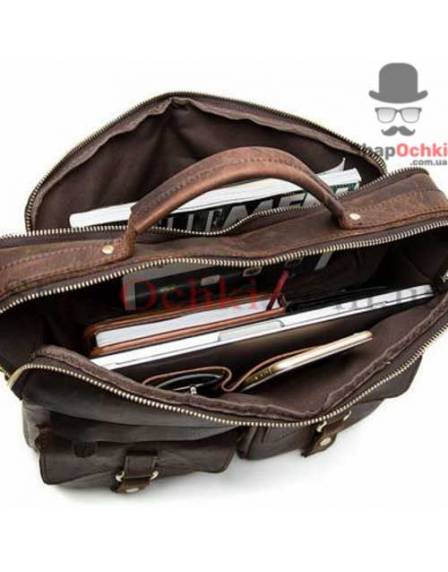 Сумка чоловіча Bexhill BX8001B, шкіра, темно-коричнева