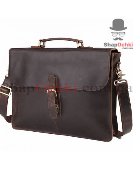 Портфель чоловічий Tiding Bag 2766R, шкіра, колір коричневий