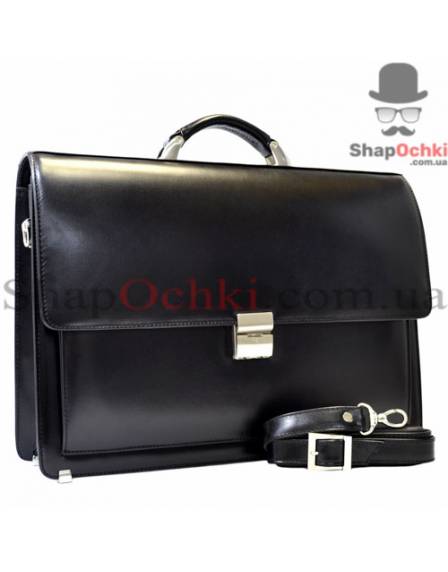 Портфель мужской Desisan, 216-1, кожа, черный