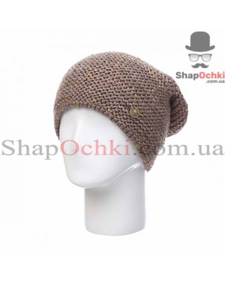 Шапка жіноча Leks, Зоря, коричнева+золото