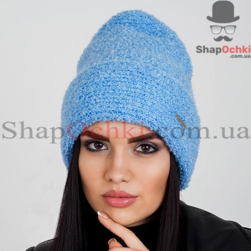 Шапка женская Caskona,  Sarah Flip Uni,  цвет голубая