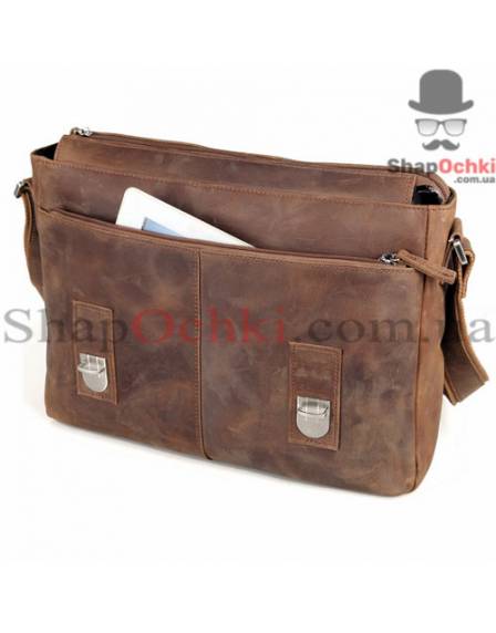 Сумка месенджер чоловіча Tiding Bag 6002LR-2, шкіра, коричнева