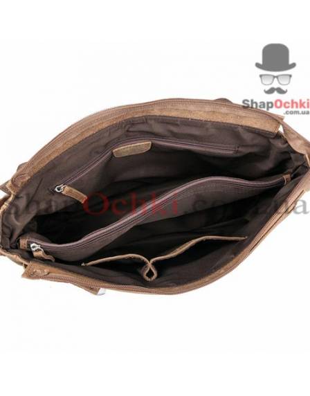 Сумка месенджер чоловіча Tiding Bag 6002LR-2, шкіра, коричнева