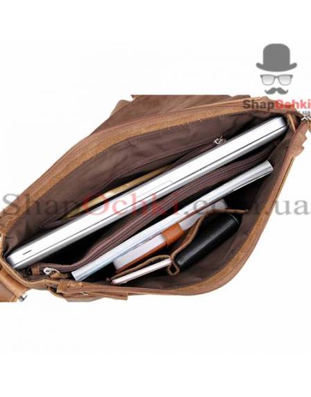 Сумка месенджер чоловіча Tiding Bag 6002LR-2, шкіра, коричнева