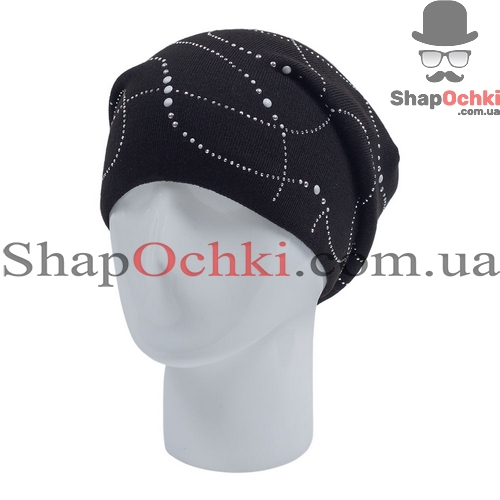 Шапка жіноча,  Leks,  Браво,  колір чорна