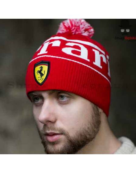 Шапка мужская Gunner, Ferrari, красная