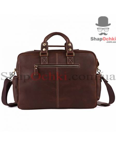 Сумка чоловіча Tiding Bag 7028R-1, шкіра, кофейна