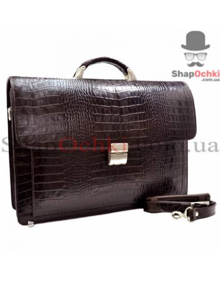 Портфель мужской Desisan, 217-19, кожа, коричневый