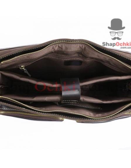 Портфель чоловічий Tiding Bag 7105A, шкіра, чорний