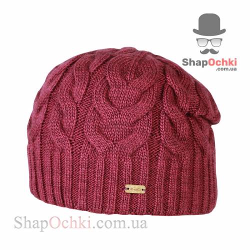 Шапка женская Коса, акрил/шерсть-50/50%, подклада - флис