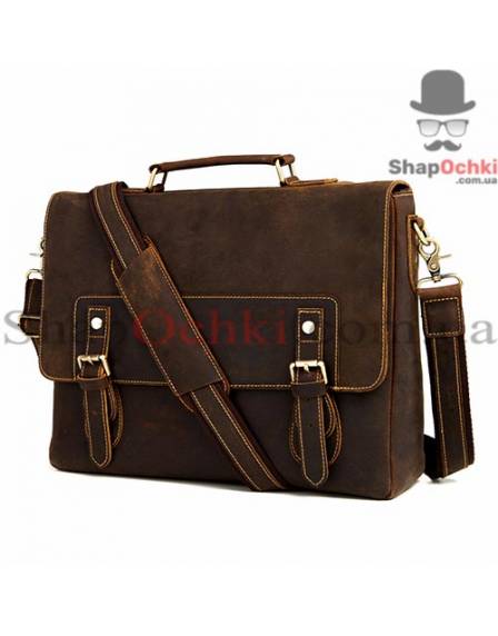Портфель чоловічий Tiding Bag F5027R, шкіра, коричневий