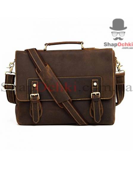 Портфель чоловічий Tiding Bag F5027R, шкіра, коричневий