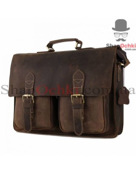 Портфель чоловічий Tiding Bag 7105B, шкіра, коричневий