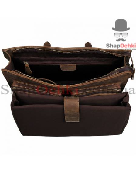 Портфель чоловічий Tiding Bag 7105B, шкіра, коричневий