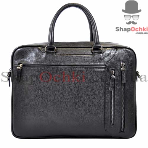 Портфель чоловічий BOND,  1095-281,  шкіра,  чорний