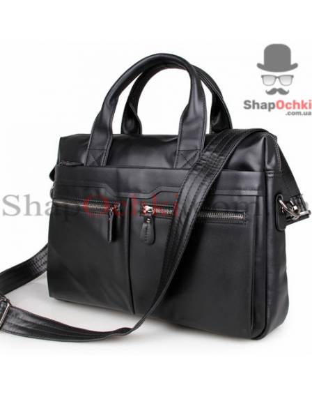 Сумка чоловіча Jasper&Maine 7122A-1, шкіра, чорна