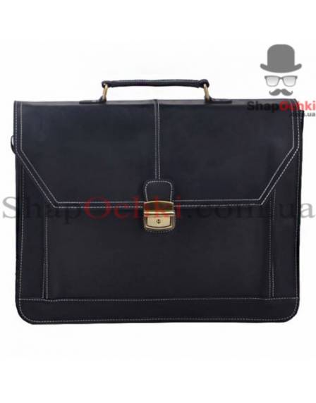 Портфель чоловічий Tiding Bag X1025, шкіра, чорний