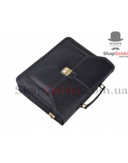 Портфель чоловічий Tiding Bag X1025, шкіра, чорний