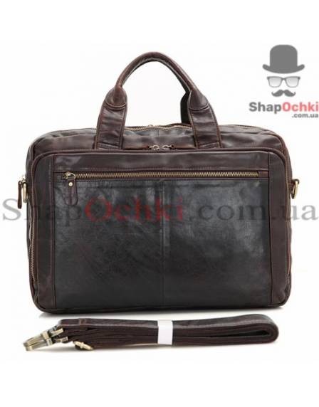 Сумка чоловіча Tiding Bag 7230Q, шкіра, коричнева