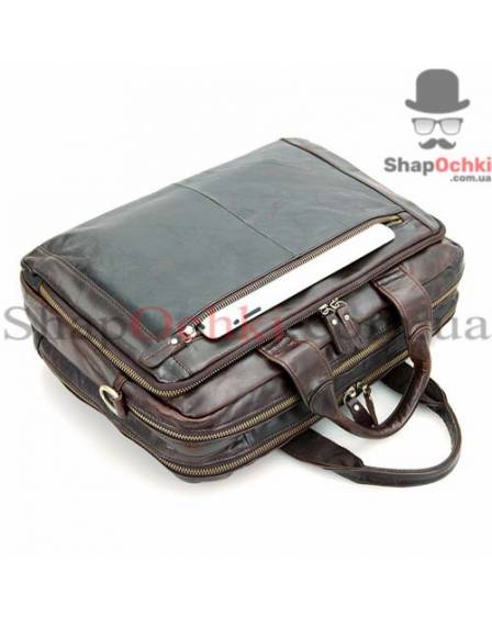 Сумка чоловіча Tiding Bag 7230Q, шкіра, коричнева