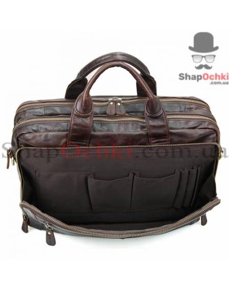 Сумка чоловіча Tiding Bag 7230Q, шкіра, коричнева