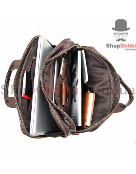 Сумка чоловіча Tiding Bag 7230Q, шкіра, коричнева