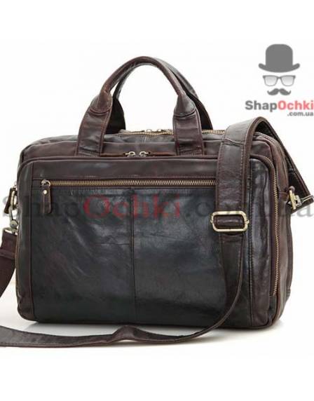 Сумка чоловіча Tiding Bag 7230Q, шкіра, коричнева