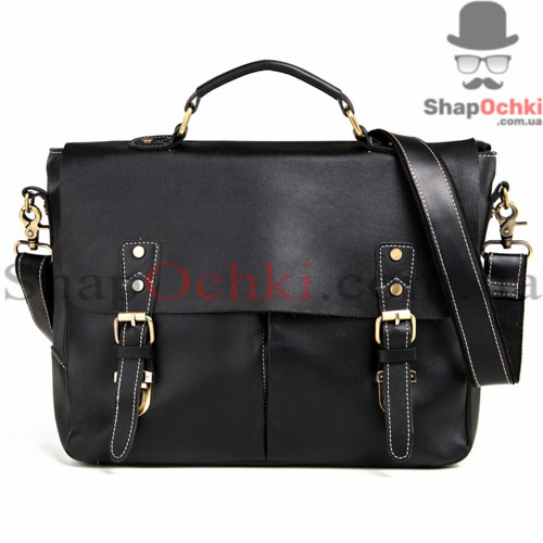 Портфель чоловічий Tiding Bag M31-3183A,  шкіра,  чорний