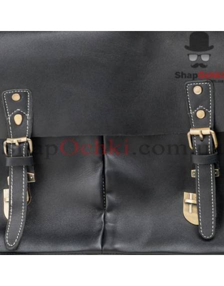 Портфель чоловічий Tiding Bag M31-3183A, шкіра, чорний