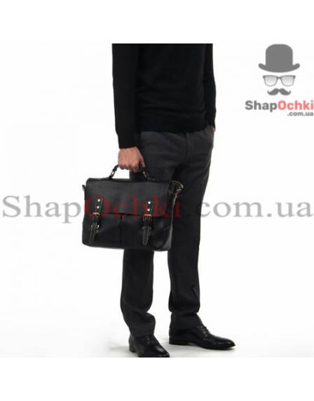 Портфель чоловічий Tiding Bag M31-3183A, шкіра, чорний