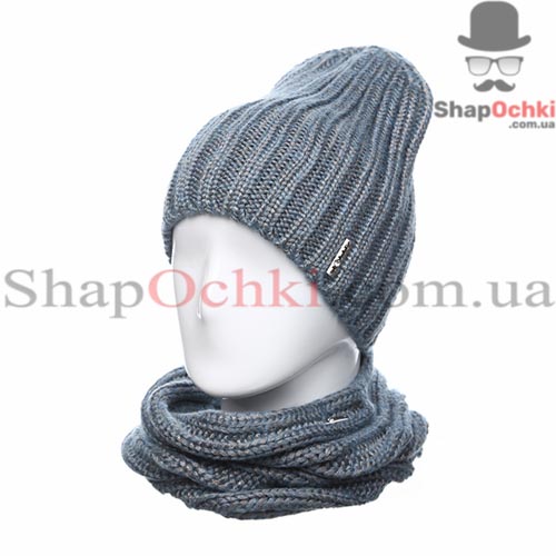 Комплект жіночий Leks,  джинс+сірий