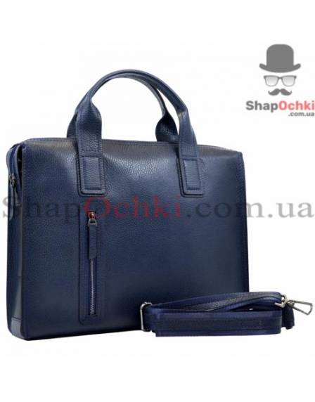 Портфель чоловічий Desisan, 6017-315, шкіра, синій
