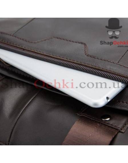Сумка чоловіча Bexhill BX8013B, шкіра, темно-коричнева