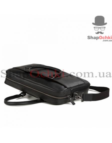 Сумка мужская Tiding Bag M47-21904-1A, кожа, цвет черный