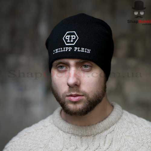 Шапка чоловіча Gunner,  Philipp Plein,  чорна