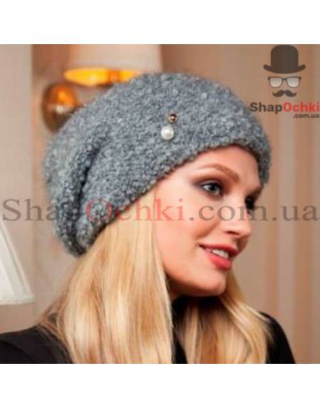 Шапка жіноча Lirus Novita, Валерія, темно-сіра