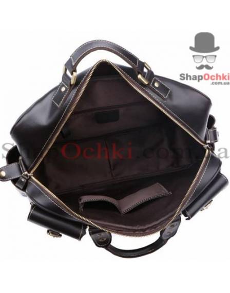 Сумка чоловіча Tiding Bag 7028A, шкіра, чорна