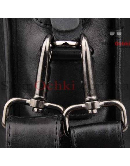 Сумка чоловіча Jasper&Maine 7321A, шкіра, чорна