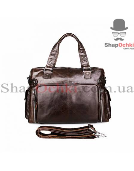 Сумка чоловіча Tiding Bag 7288Q, шкіра, шоколад