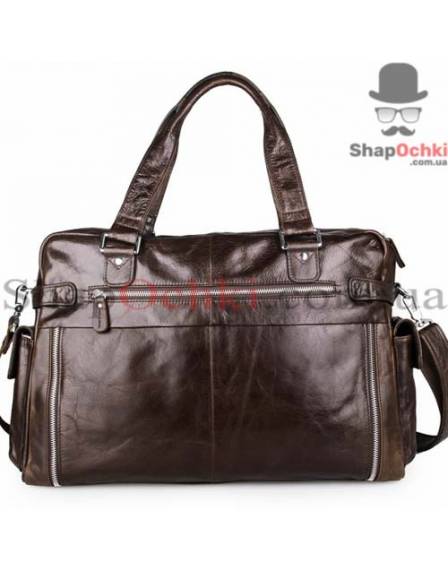 Сумка чоловіча Tiding Bag 7288Q, шкіра, шоколад