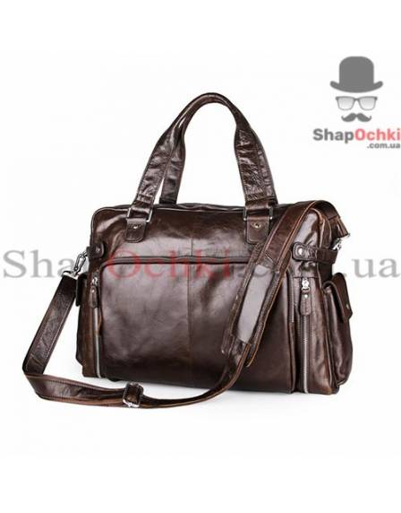 Сумка чоловіча Tiding Bag 7288Q, шкіра, шоколад