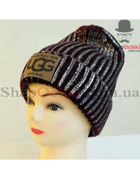 Шапка жіноча Rioni, Lopata sil, UGG Australia, з напиленням